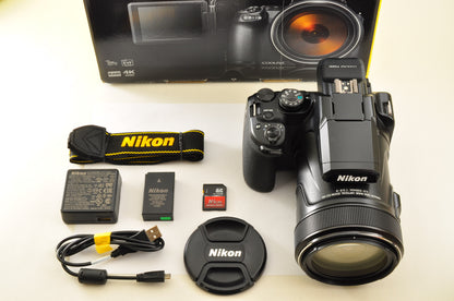 [Top Mint+ in BOX] Nikon COOLPIX P1000 x125 16.0MP Zoom 24-3000mm Ship from US