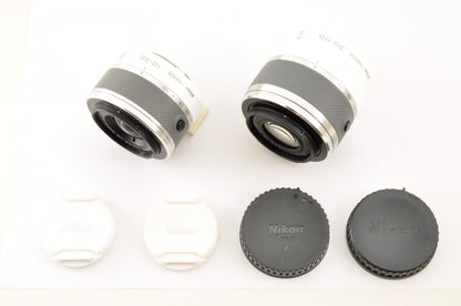 [Mint+] Nikon 1 NIKKOR 10-30mm & 30-110mm VR White W zoom Camera lens US Stock