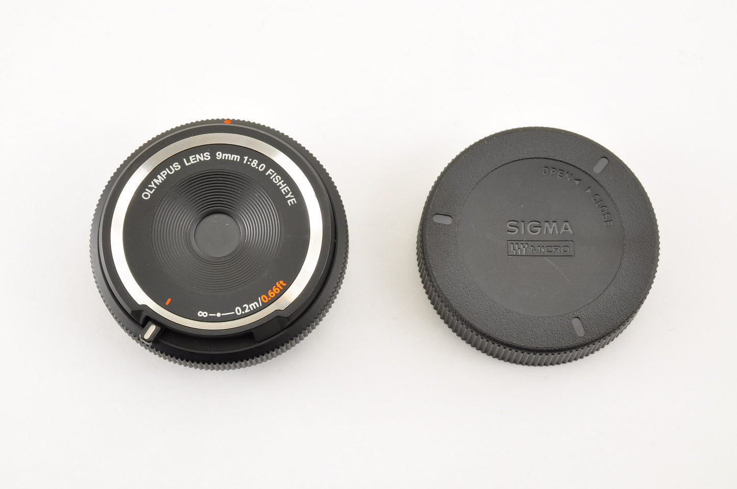 [Mint+++] OLYMPUS Fisheye Body Cap Lens Black 9mm f/8.0 BCL-0980 Wide Angle USA