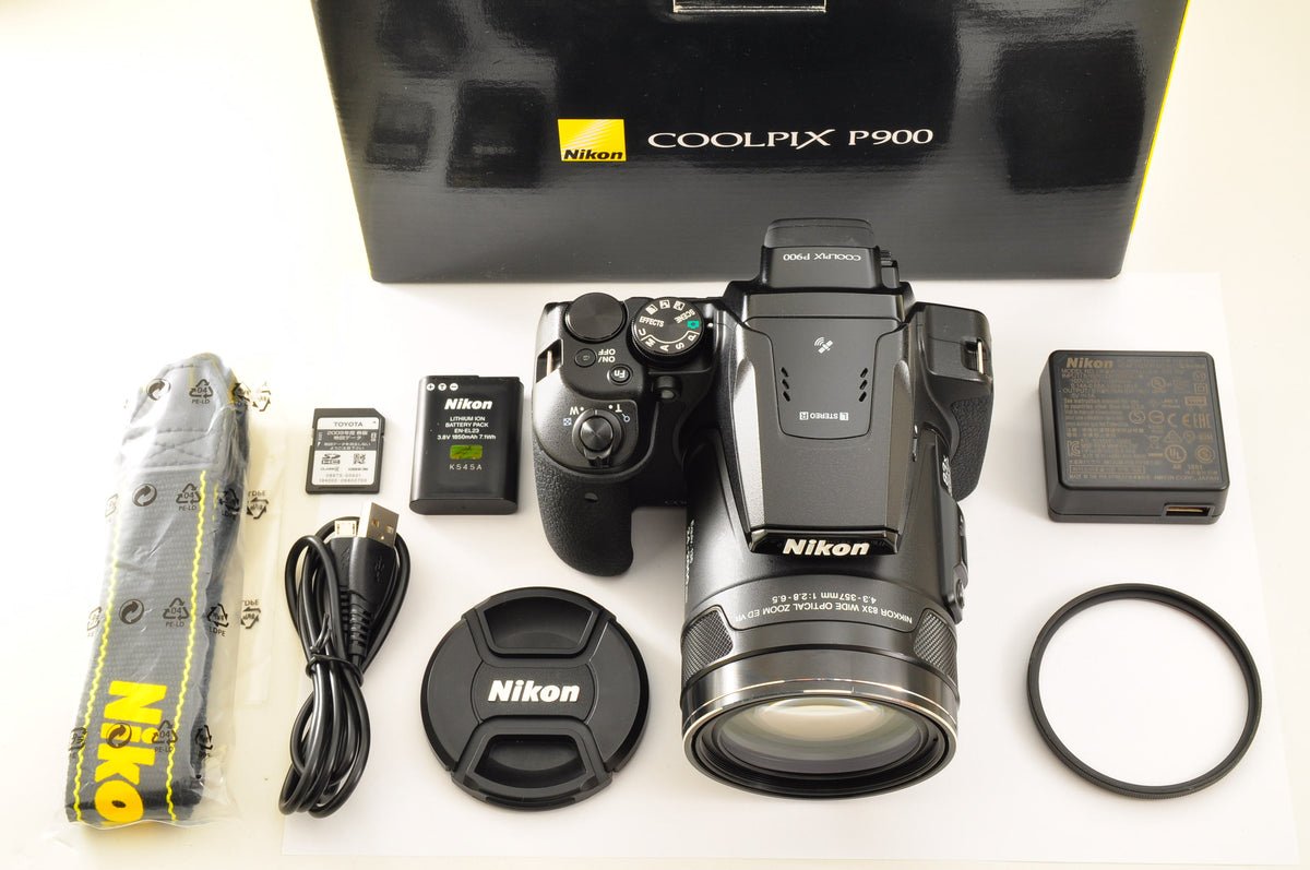 [Top Mint] Nikon COOLPIX P900 Black 83x zoom 16MP Compact Digital Camera US OR
