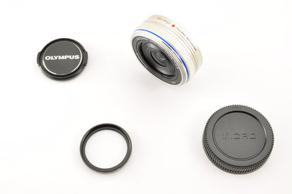 [Top Mint+] OLYMPUS M.ZUIKO DIGITAL 17mm f/2.8 Pancake Lens Silver  US OR Stock