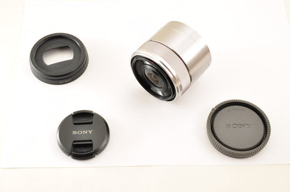 [Mint+++++] SONY E 30mm f/3.5 SEL30M35 SILVER E-Mount Macro Lens Ship from USA