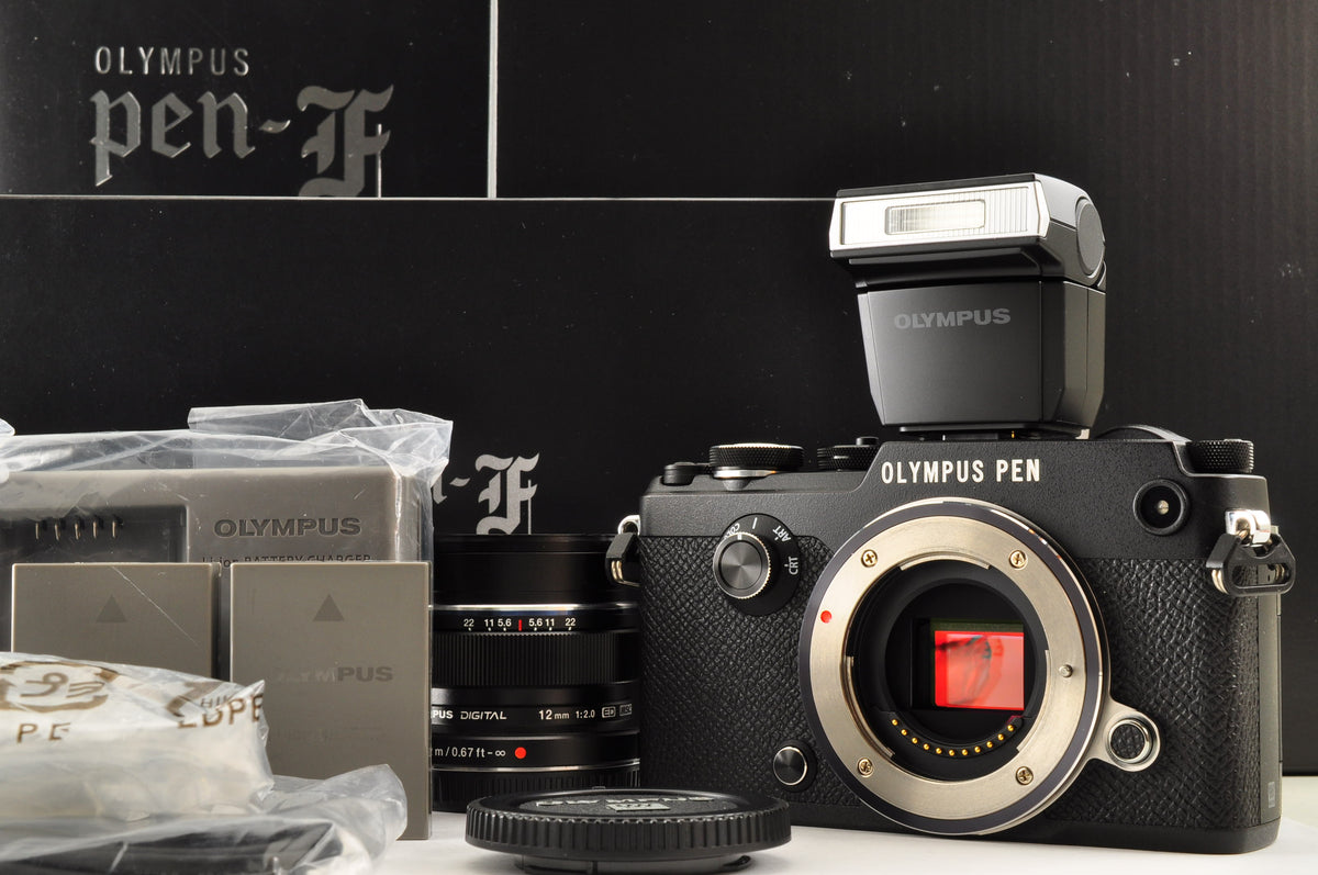 [Reserved] Olympus PEN-F 20.3MP Digital Mirrorless Black & 12mm f/2.0 Lens Kit