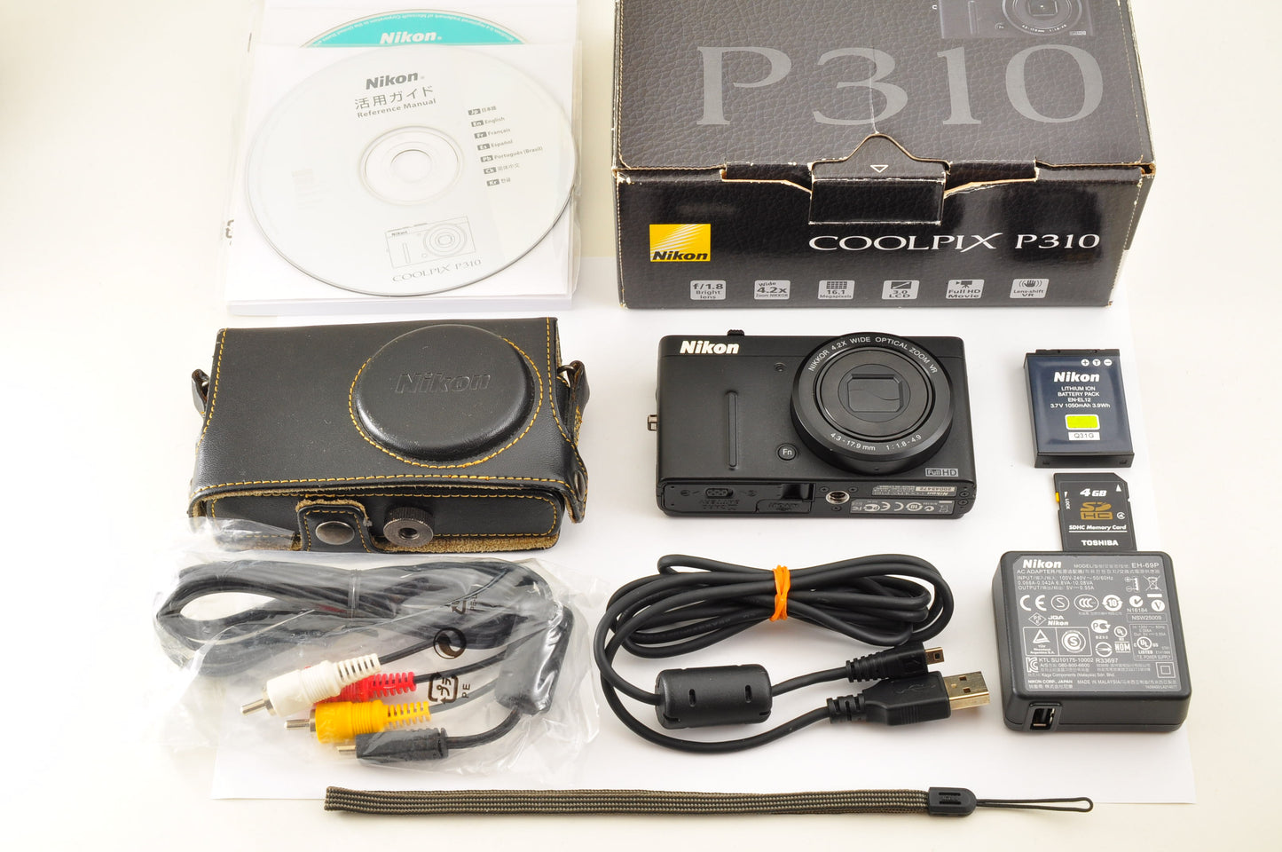 [US Duty Paid] Nikon Coolpix P310 BLACK 16.1MP Compact Digital Camera in BOX