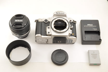 [US Duty Paid] Nikon Df Silver 50mm f/1.8 G Special Edition Kit Ship From US OR
