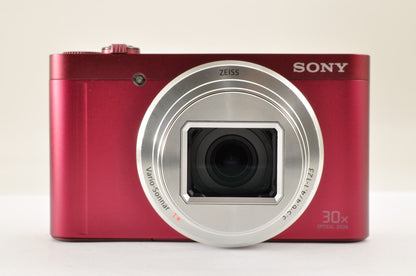 [US Duty Paid] Sony DSC-WX500 RED 18.2MP 30x Digital Camera Multilingual US Ship