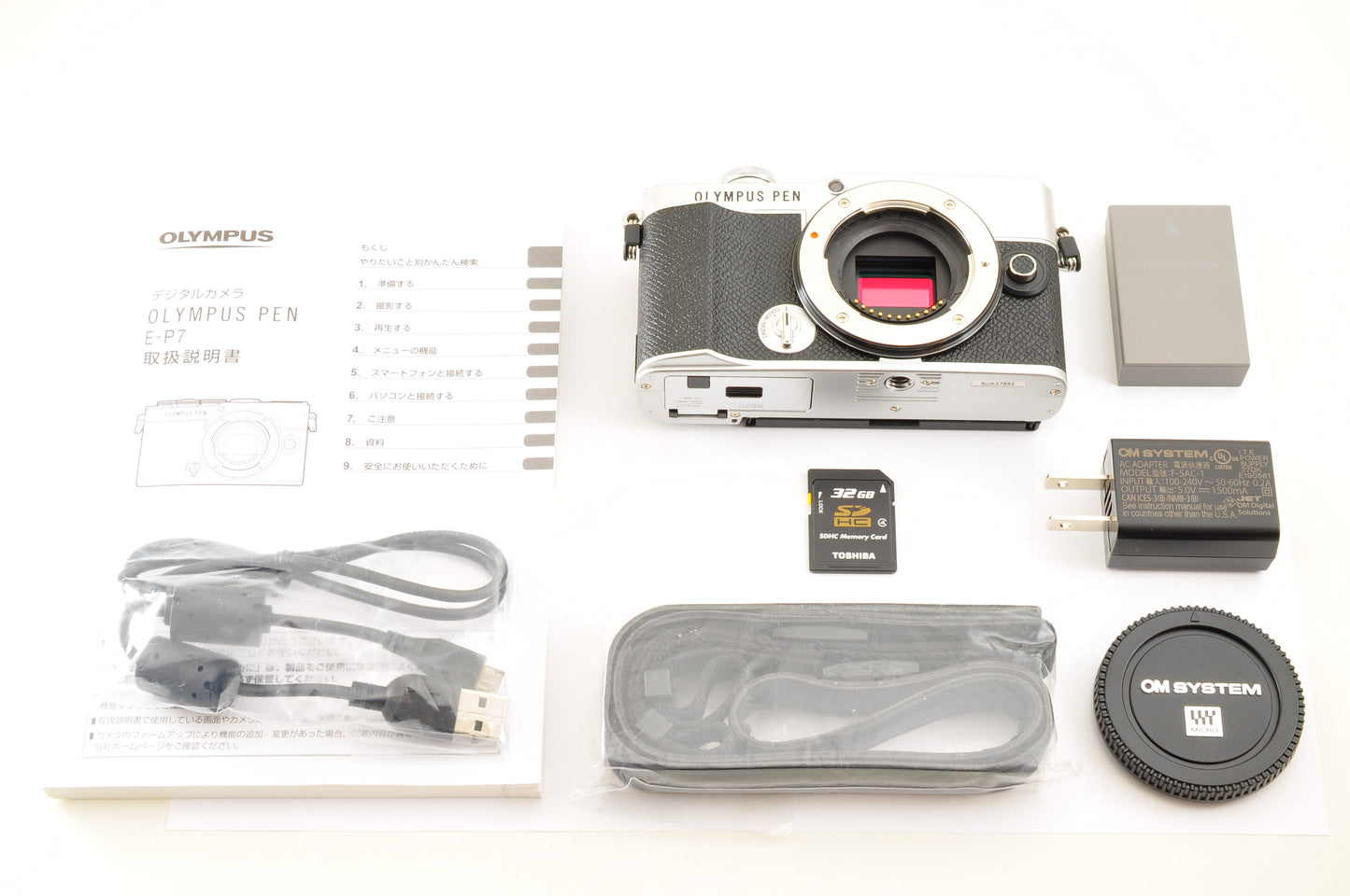 [US Duty Paid] OLYMPUS PEN E-P7 Mirrorless Camera Silver Body only US Ships