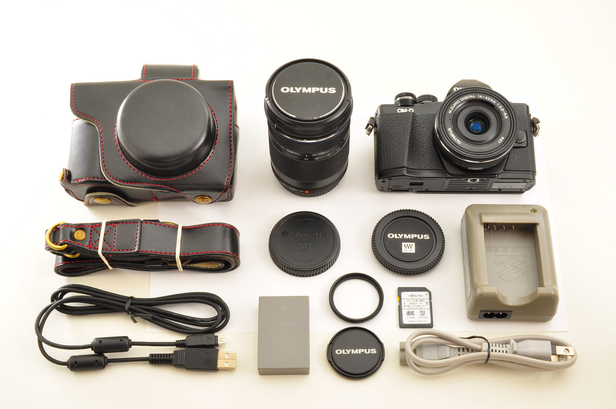 [Top Mint+] Olympus OM-D E-M10 Mark II 16.1 MP w/ 14-42mm EZ & 40-150mm Lens US