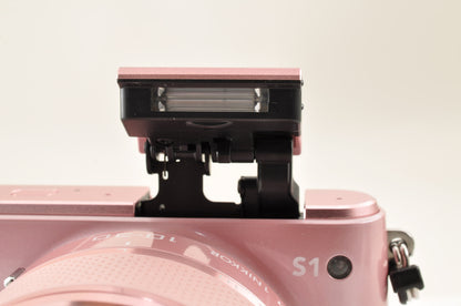 RARE! [Mint+] Nikon 1 S1 PINK Mirrorless Digital Camera  W zoom kit Ship from US