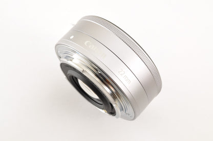 [Top Mint+] Canon EF-M 22mm f/2 STM AF Lens Silver for EOS EF-M Mount US OR Ship