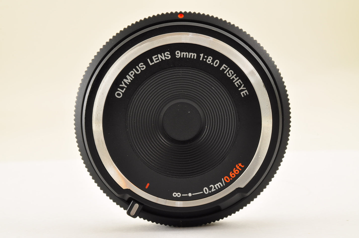 [Mint+++] OLYMPUS Fisheye Body Cap Lens Black 9mm f/8.0 BCL-0980 Wide Angle USA