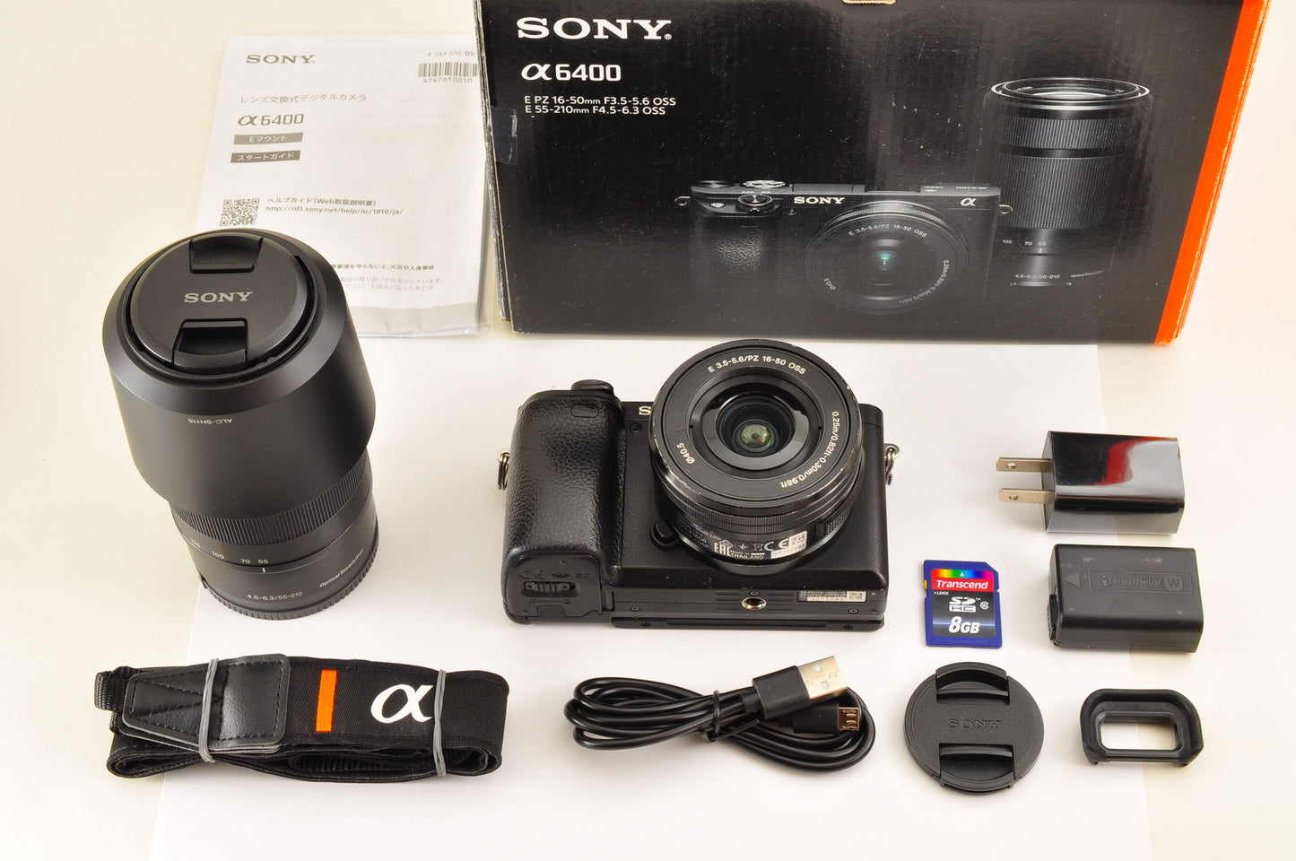 [US Duty Paid] Sony A6400 ILCE-6400Y Black w/ SELP1650 SEL55210 in BOX US Stock