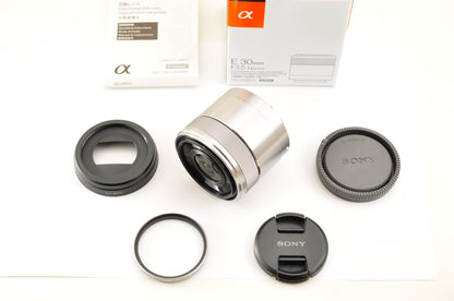[US Duty Paid] SONY E 30mm f/3.5 SEL30M35 SILVER E-Mount Macro Lens US Ships