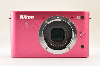 [US Duty Paid] Nikon 1 J2 Pink Digital Camera 10-30mm & 30-110mm Lens US Ships
