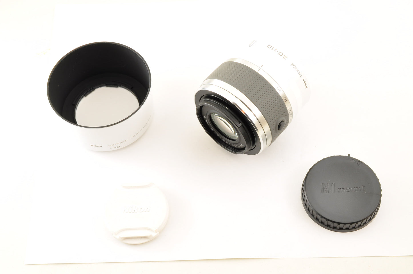 [Mint+++] Nikon 1 NIKKOR 30-110mm f/3.8-5.6 VR White Zoom lens Ship from US OR
