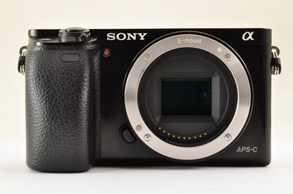 [Mint] SONY Alpha A6000 Mirrorless Camera Silver w/ SELP1650 & SEL16F28 USA