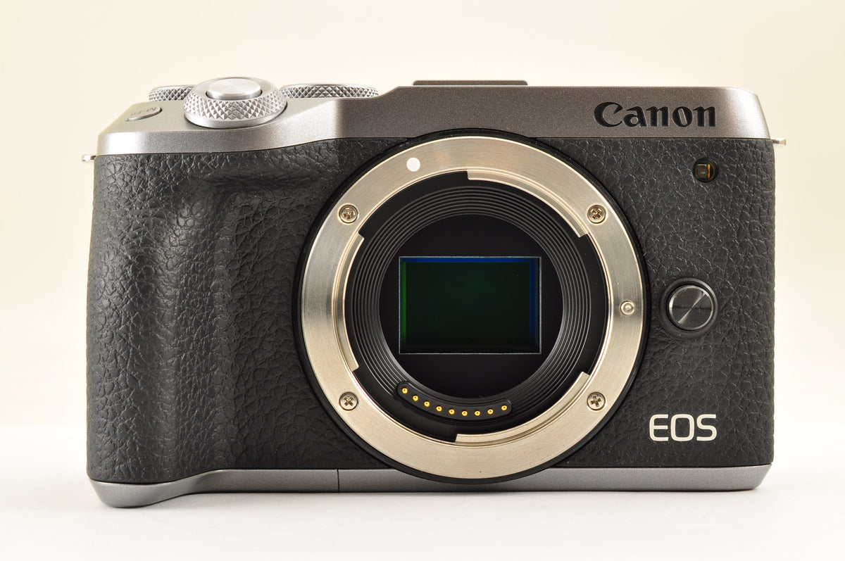 [Top Mint+] Canon EOS M6 Mark II Double Zoom Kit EF M15-45 M55-200 Lens US Stock