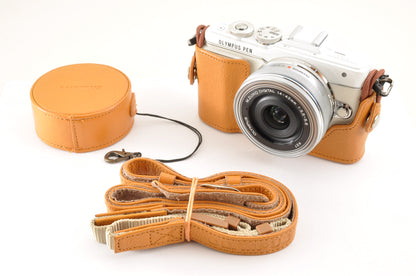 [US Duty Paid] OLYMPUS PEN E-PL7 Mirrorless Digital Camera 16.1MP W zoom Lens