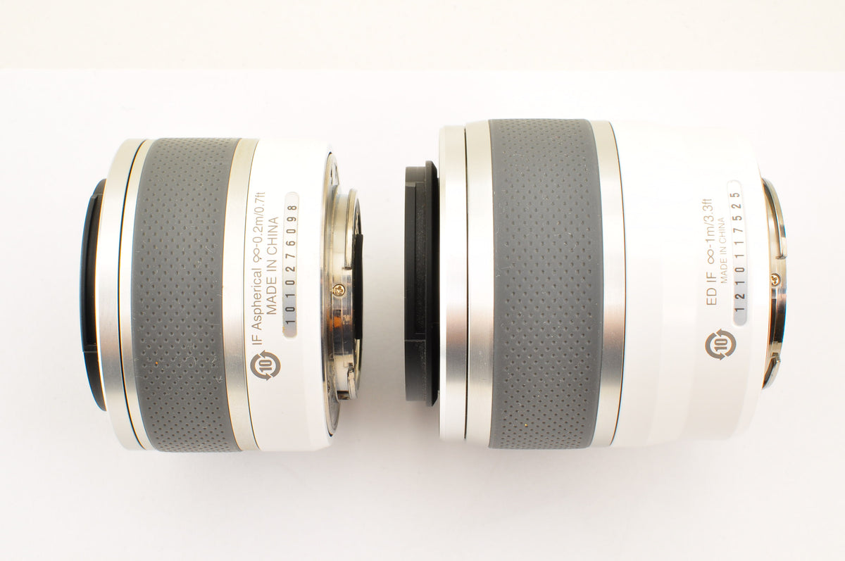 [Mint+] Nikon 1 NIKKOR 10-30mm & 30-110mm VR White W zoom Camera lens US Stock