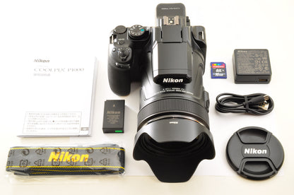 [US Duty Paid] Nikon COOLPIX P1000 x125 16.0MP Zoom 24-3000mm in BAG US Ships