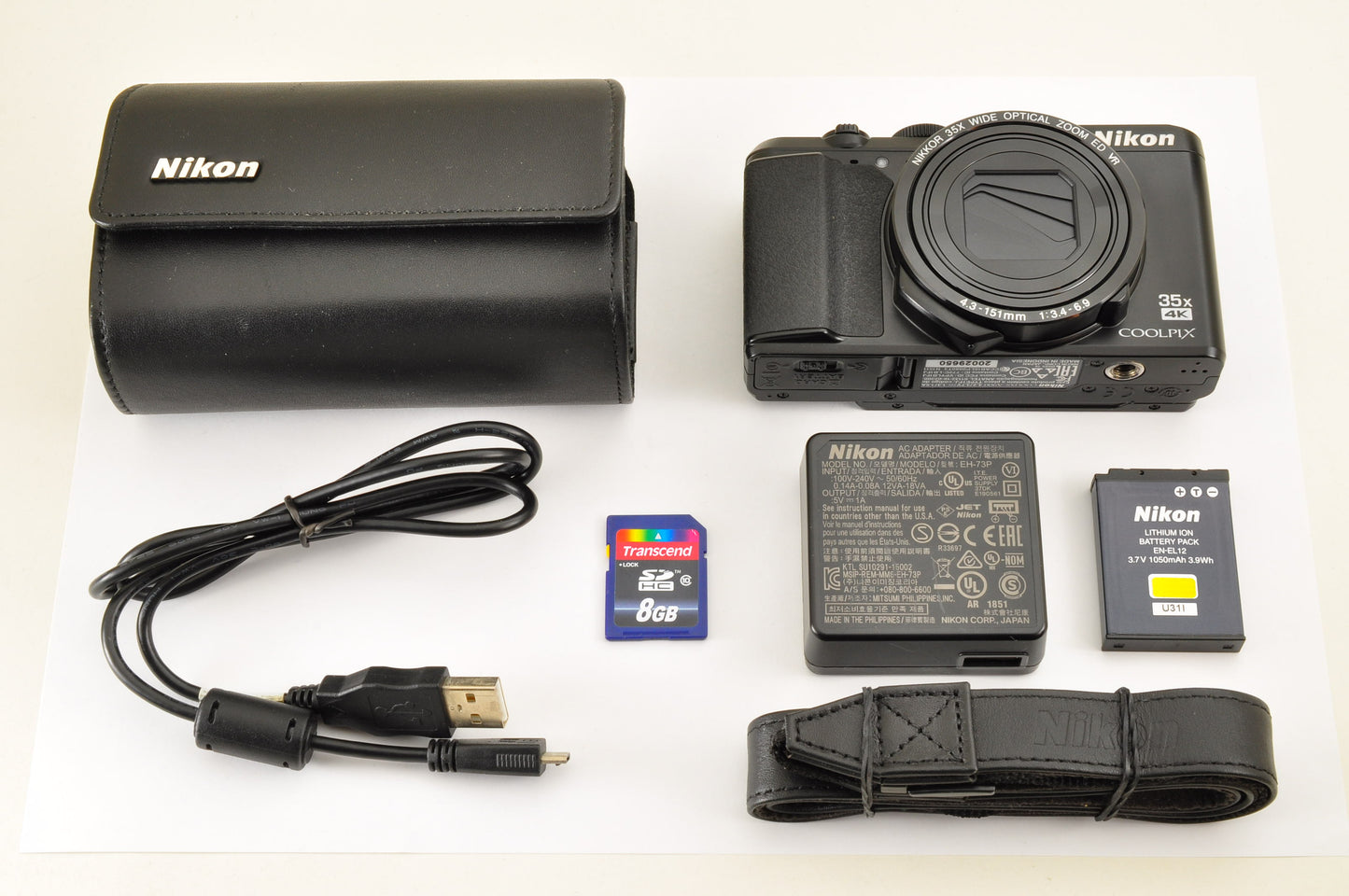 [Top Mint] Nikon COOLPIX A900 Black 20.3MP Compact Digital Camera Ship from US