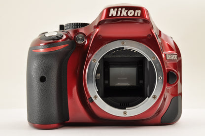 [Mint+++] Nikon D5200 RED 24.1MP Digital SLR Camera 18-55mm VR Lens kit US Stock