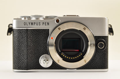 [Top Mint+] OLYMPUS PEN E-P7 Mirrorless Camera Silver W zoom lens Kit US Stock