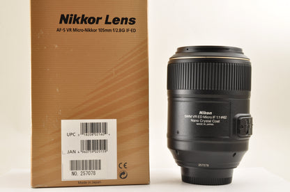 [Top Mint+ in BOX] Nikon AF-S Micro NIKKOR 105mm F/2.8 G ED VR Macro Lens US OR