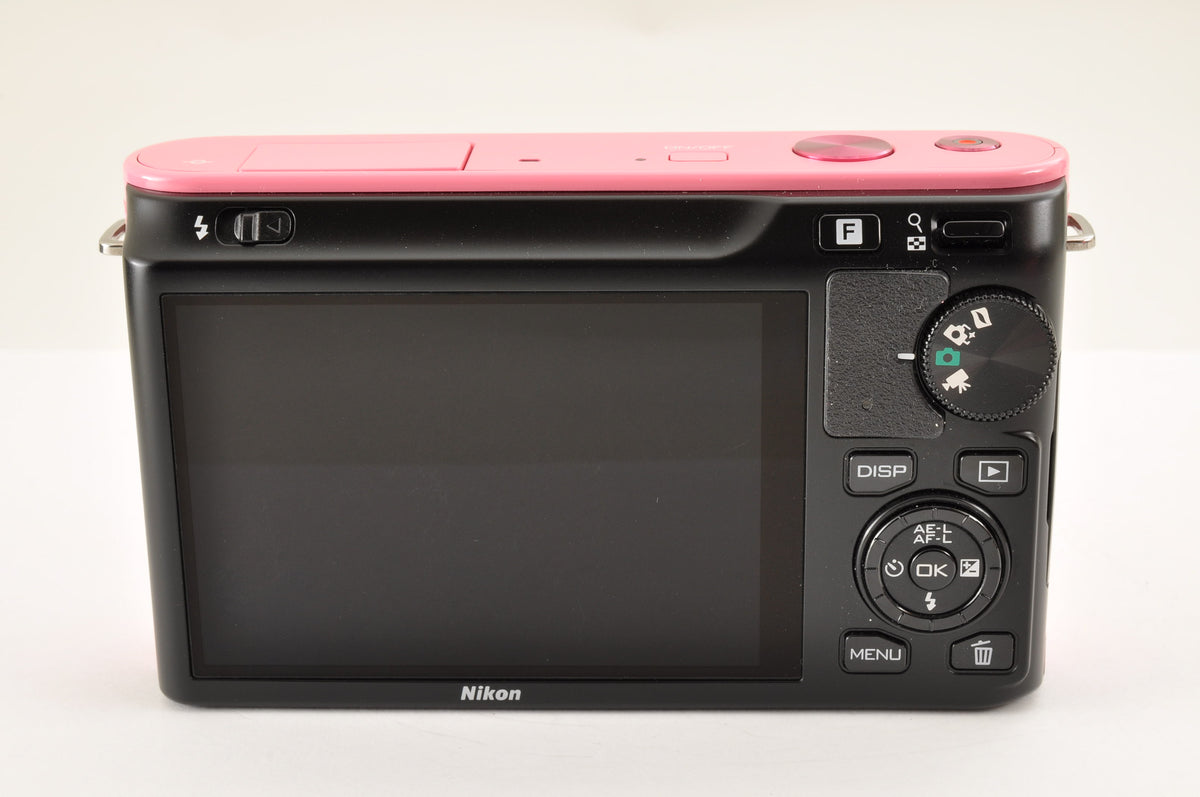[Top Mint+] Nikon 1 J1 Pink 10.1MP Mirrorless Camera 10-30mm & 30-110mm US OR