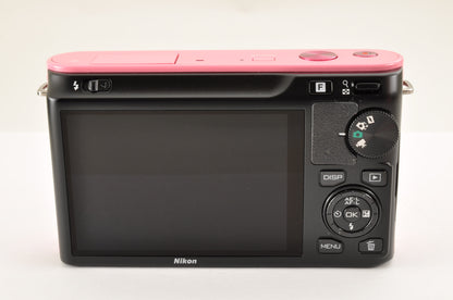 [Top Mint+] Nikon 1 J1 Pink 10.1MP Mirrorless Camera 10-30mm & 30-110mm US OR