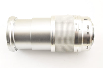 [Top Mint+] Nikon 1 NIKKOR 10-100mm F/4-5.6 VR ZOOM Lens Silver Ship from USA