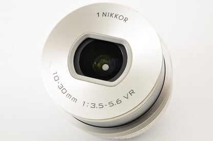 [Mint+++ SC:3038] Nikon 1 J5 Silver Double zoom Kit 10-30mm & 30-110mm US Ships
