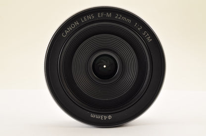 [Top Mint+] Canon EF-M 22mm f/2 STM AF Lens Silver for EOS EF-M Mount US OR Ship
