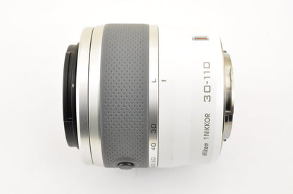 [Mint+++] Nikon 1 NIKKOR 30-110mm f/3.8-5.6 VR White Zoom lens Ship from USA