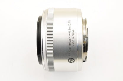 [US Duty Paid] Nikon 1 Nikkor 18.5mm F/1.8 Silver Lens for Nikon 1 mount US Ship
