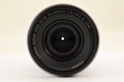 [US Duty Paid] Canon EF-M 55-200mm f/4.5-6.3 IS STM Silver for EF-M Lens US Ship