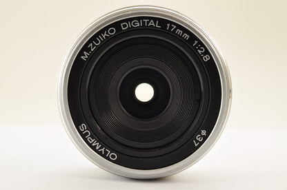 [Top Mint+] OLYMPUS M.ZUIKO DIGITAL 17mm f/2.8 Pancake Lens Silver  US OR Stock
