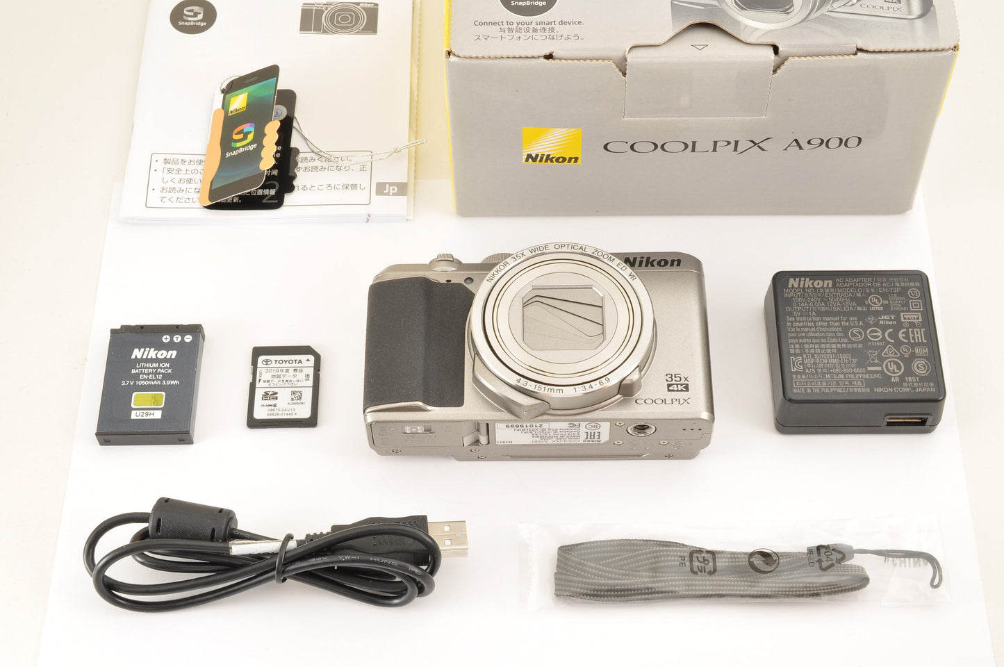 [Top Mint+ in BOX] Nikon COOLPIX A900 Silver 20.3MP Compact Digital Camera OR US