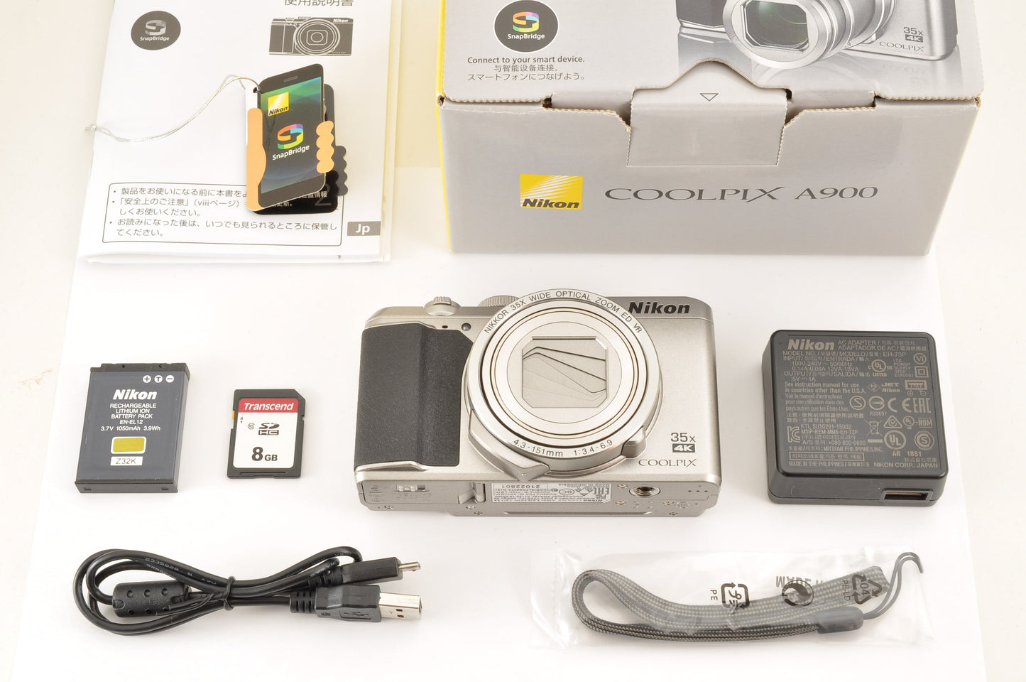 [Top Mint in BOX] Nikon COOLPIX A900 Silver 20.3MP Compact Digital Camera US OR