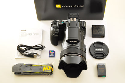[Top Mint+ in BOX] Nikon COOLPIX P1000 x125 16.0MP Zoom 24-3000mm Ship from US