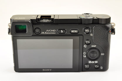 [Mint] SONY Alpha A6000 Mirrorless Camera Silver w/ SELP1650 & SEL16F28 USA