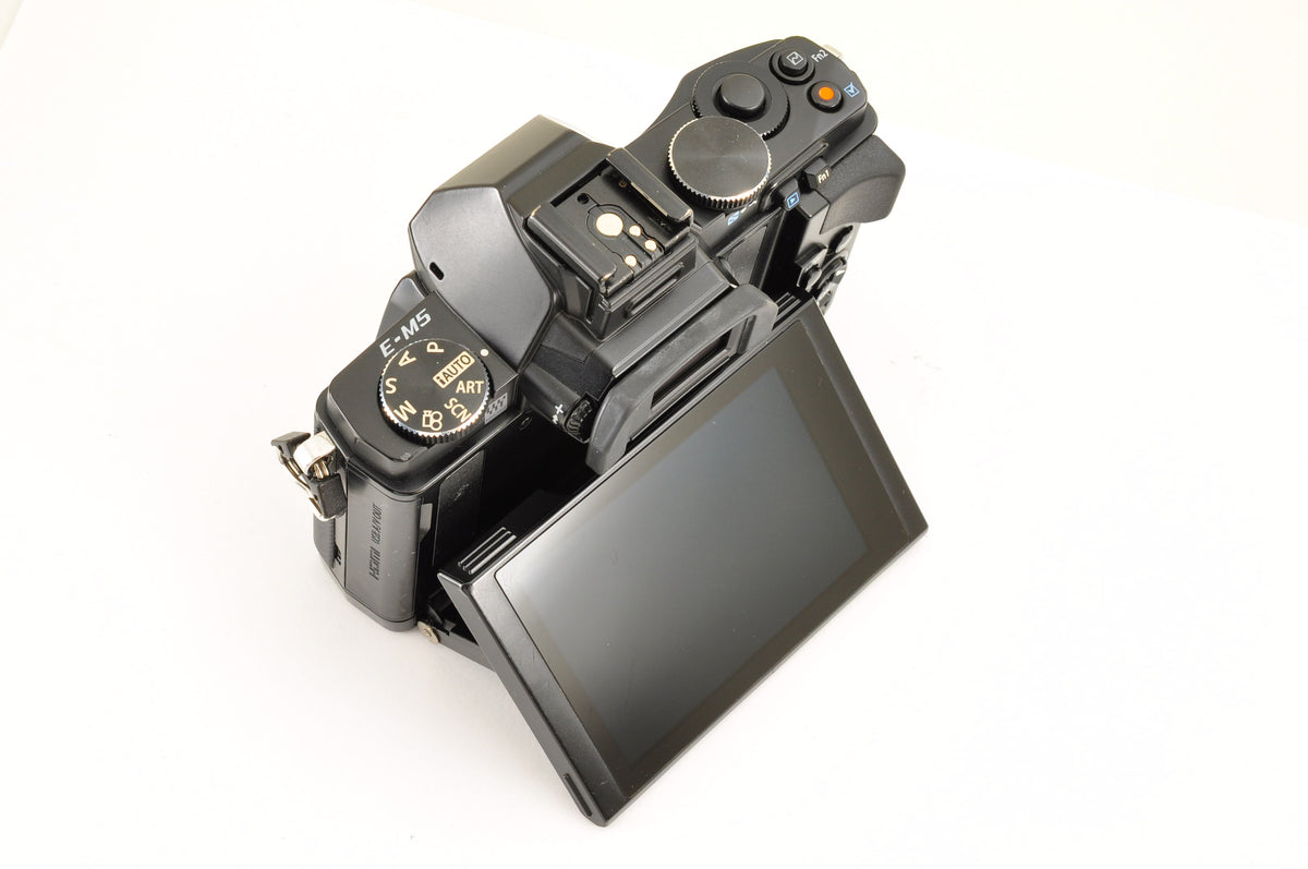 [Mint+++ in BOX] OLYMPUS OM-D E-M5 Black Digital mirrorless w/ 12-50mm EZ US OR