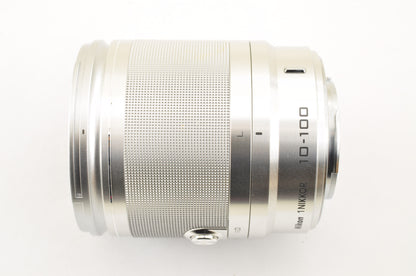 [Top Mint+] Nikon 1 NIKKOR 10-100mm F/4-5.6 VR ZOOM Lens Silver Ship from USA