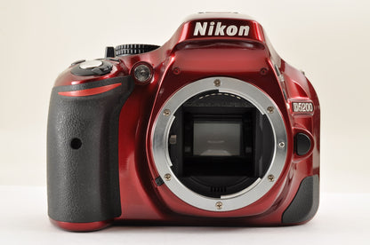 [Mint+] Nikon D5200 24.1MP Digital SLR Red w/18-55mm & 55-200mm VR US Ships