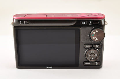 [US Duty Paid] Nikon 1 J2 Pink Digital Camera 10-30mm & 30-110mm Lens US Ships