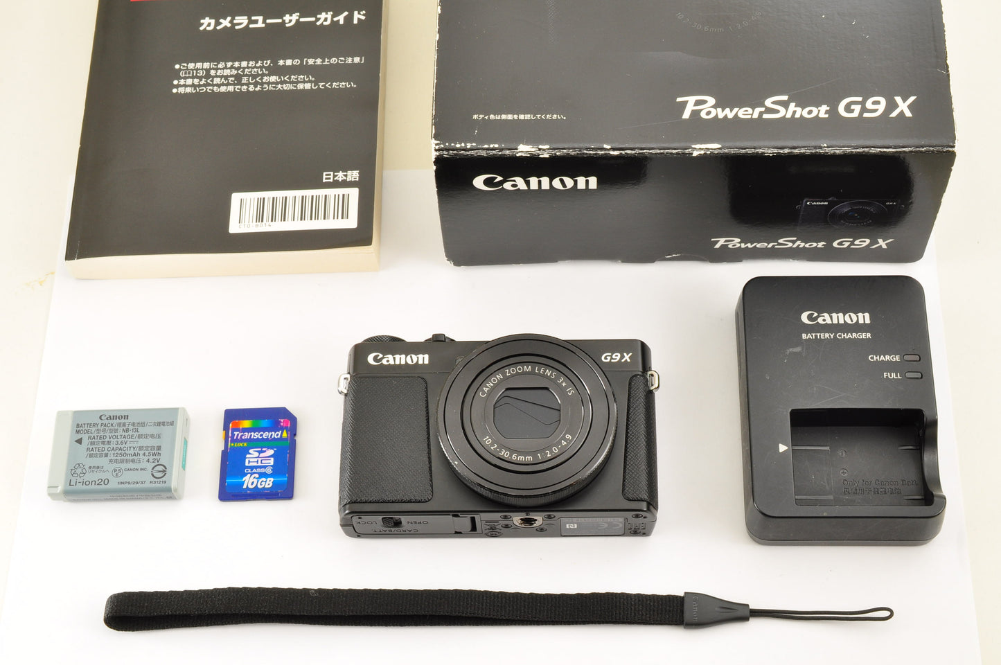 [Mint+++ in BOX] Canon PowerShot G9X 20.2MP Black Compact Digital Camera US Ship