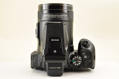 [Top Mint+] Nikon COOLPIX P900 Black 83x zoom 16MP Compact Digital Camera US OR