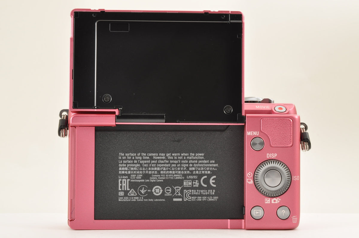 [Top Mint+] SONY Alpha A5000 Digital Camera PINK & SELP1650 Lens English OK!