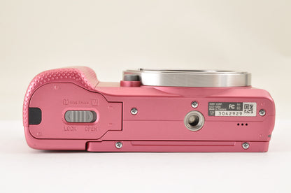 [US Duty Paid] SONY Alpha A5000 Digital Camera PINK & SELP1650 Lens English OK!