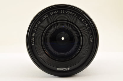 [Top Mint+++] Canon EF-M 55-200mm f/4.5-6.3 IS STM Black for EF-M Lens US Stock